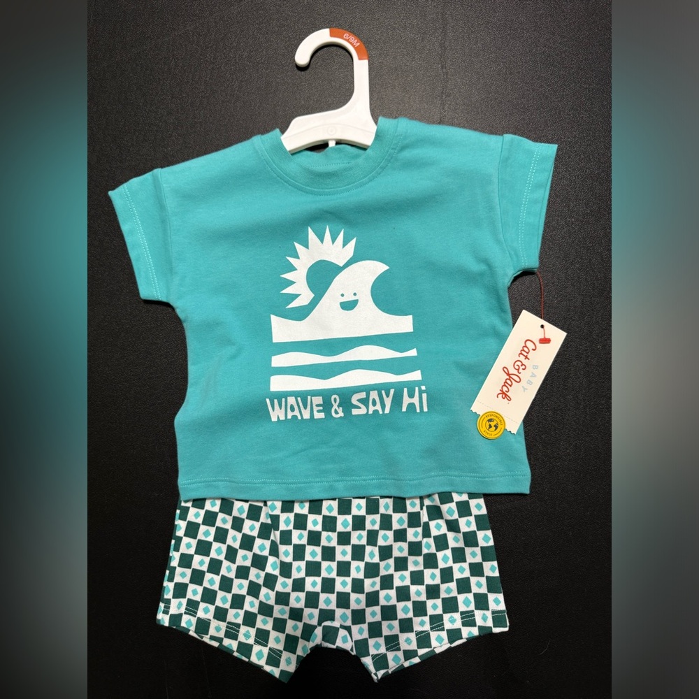 Baby Cat & Jack two-piece short set 6–9 mo